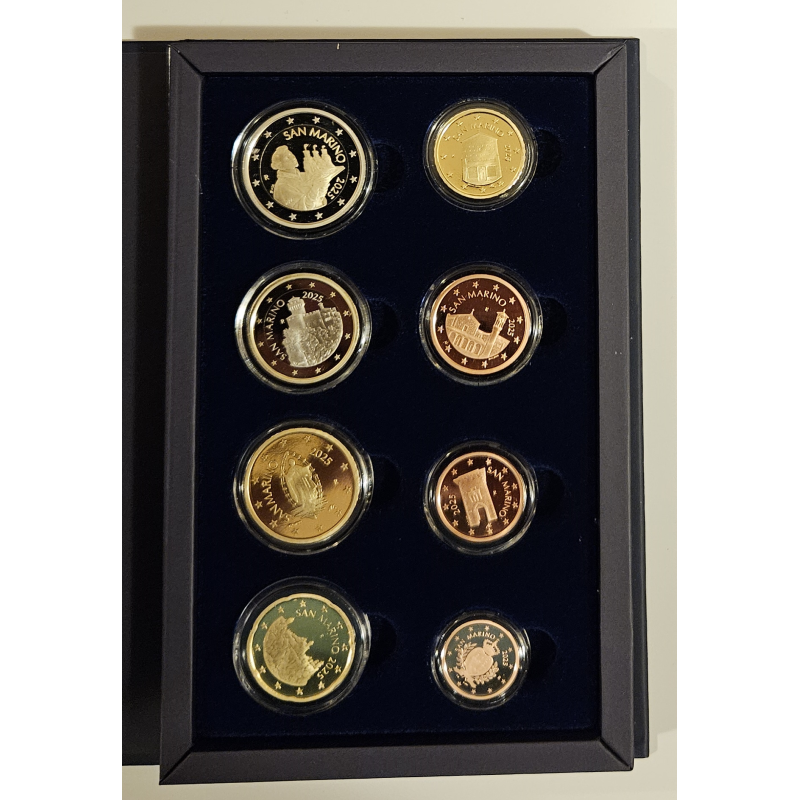 San Marino 2025 - set of 10 coins (Proof)