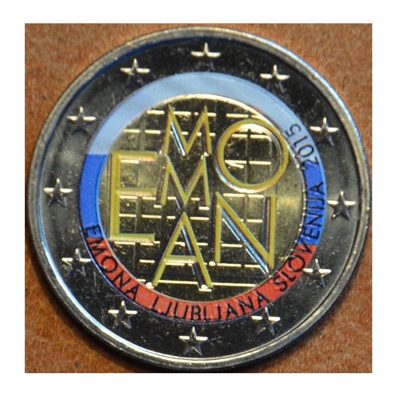 euroerme érme 2 Euro Szlovénia 2015 - Emona 2000 éve (színezett UNC)