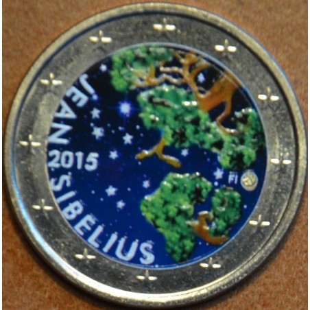 Euromince mince 2 Euro Fínsko 2015 - Jean Sibelius II. (farebná UNC)