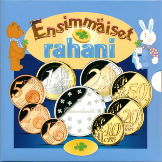 Fínsko 2004 sada 8 euromincí - Rahasarja Ensimmäiset rahani (BU)