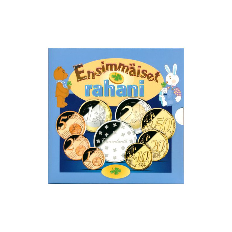 Fínsko 2004 sada 8 euromincí - Rahasarja Ensimmäiset rahani (BU)