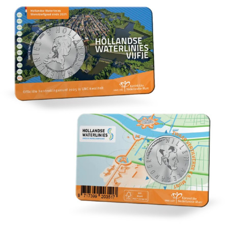 5 Euro Hollandia 2025 - Holland vízi vonalak (UNC)