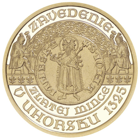 Od 23.11: 100 Euro Slovensko 2025 - Zavedenie zlatej mince – florénu v Uhorsku (Proof)