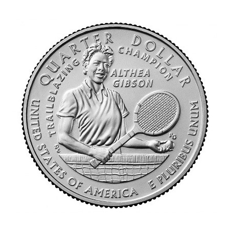25 cent USA 2025 Althea Gibson "D" (UNC)
