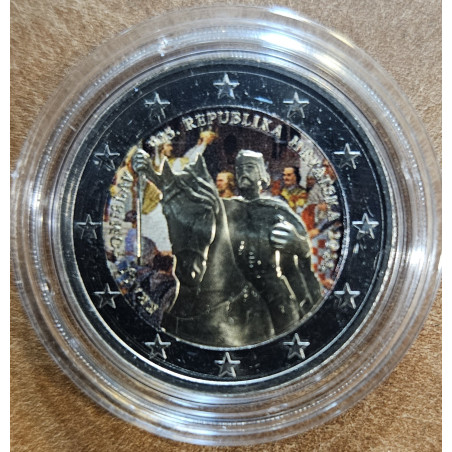 2 Euro Chorvátsko 2025 - Kráľ Tomislav II. (farbená UNC)
