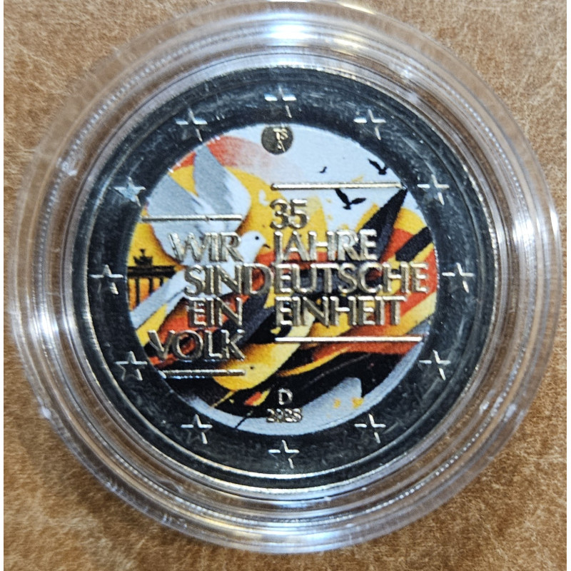 2 Euro Nemecko 2025 - 35 rokov zjednotenia Nemecka (farbená UNC)