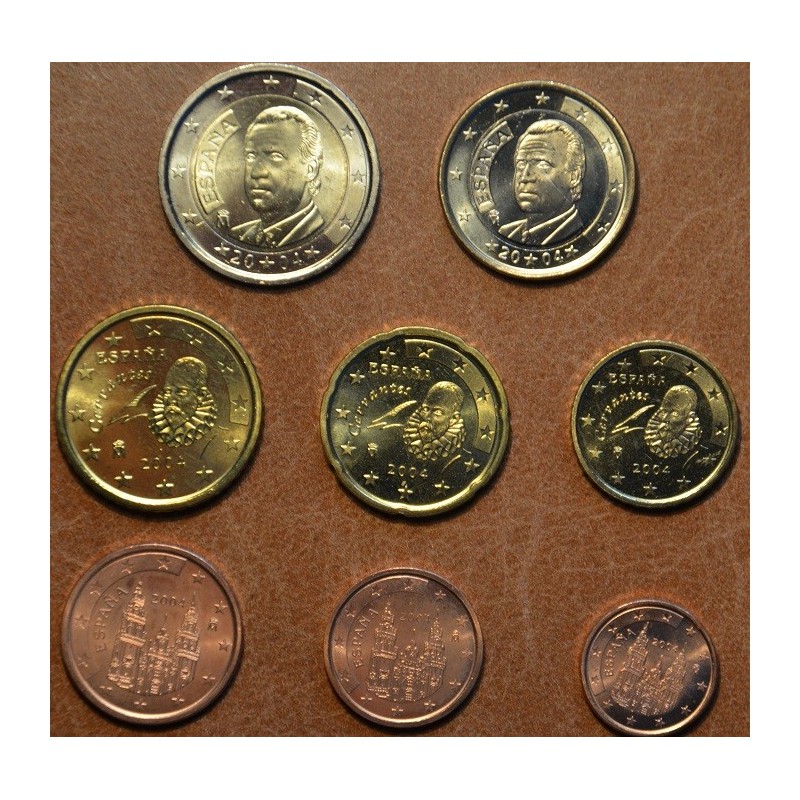 eurocoin eurocoins Set of 8 coins Spain 2004 (UNC)
