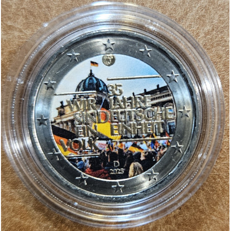 2 Euro Németország 2025 - A német egység 35 éve II. (színezett UNC)