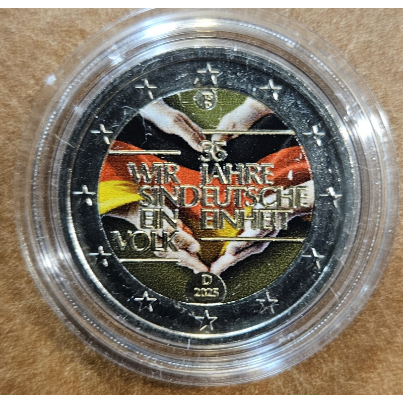 2 Euro Germany 2025 - 35 years of German unity IV. (colored UNC)