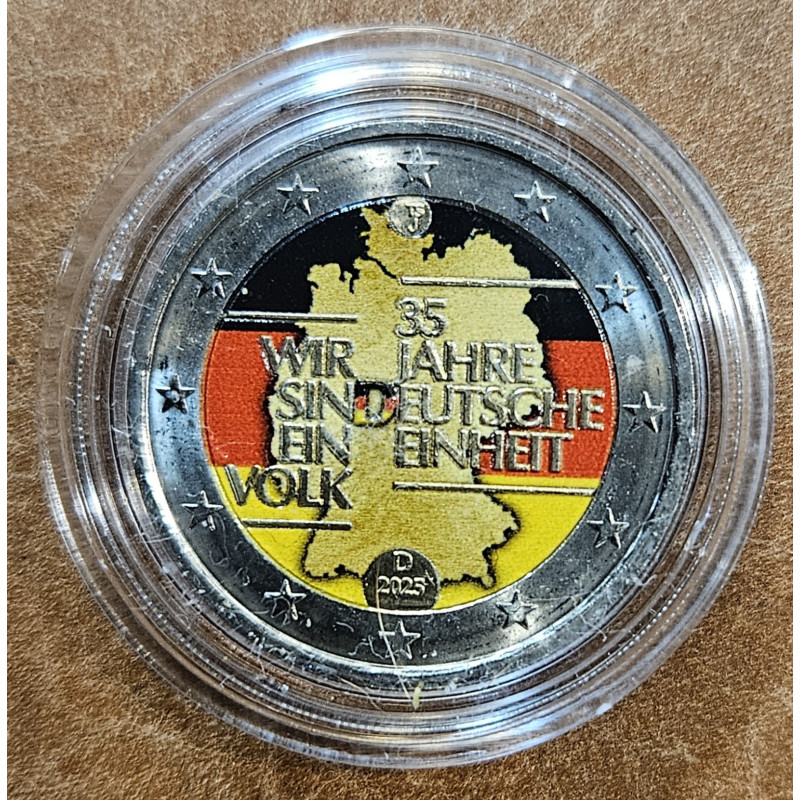 2 Euro Nemecko 2025 - 35 rokov zjednotenia Nemecka V. (farbená UNC)