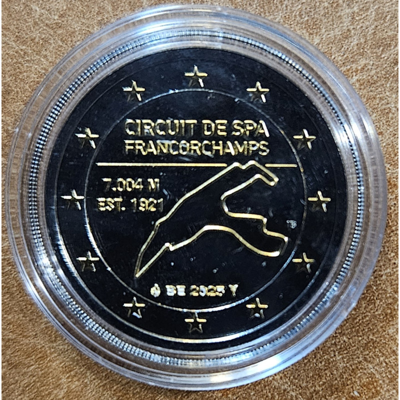 2 Euro Belgium 2025 - Circuit de Spa-Francorchamps (Ru.Au plated UNC)