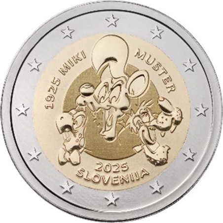 2 Euro Slovinsko 2025 - Miki Muster (UNC)