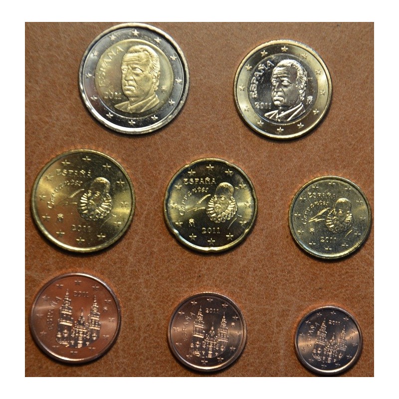 eurocoin eurocoins Set of 8 coins Spain 2011 (UNC)