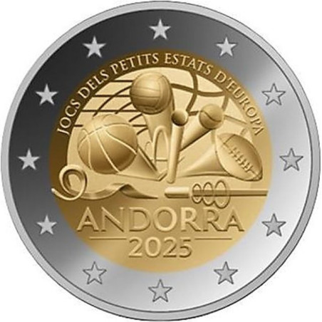 2 Euro Andorra 2025 - Európa Kis Államai Játékai (BU)