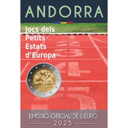 2 Euro Andorra 2025 - Games of the Small States of Europe (BU)
