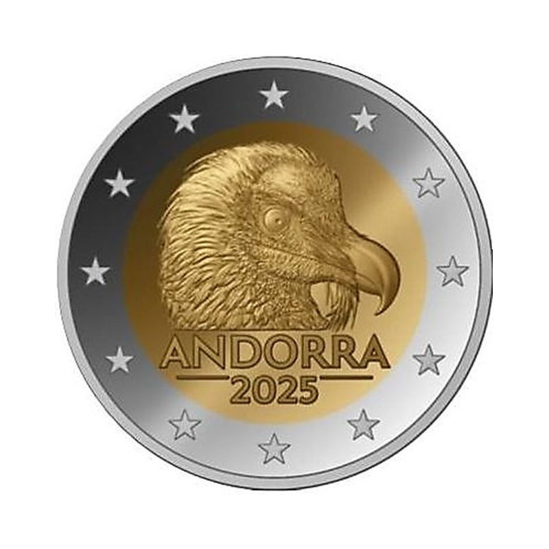 2 Euro Andorra 2025 - Bearded-vulture (UNC)