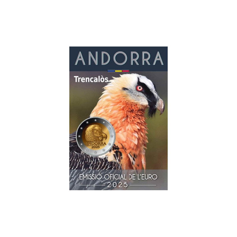 2 Euro Andorra 2025 - Bradatý sup (BU)