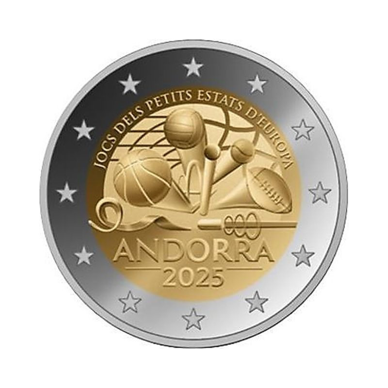 2 Euro Andorra 2025 - Európa Kis Államai Játékai (Proof)