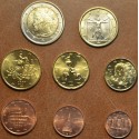 Italy 2007 set of 8 coins (UNC)