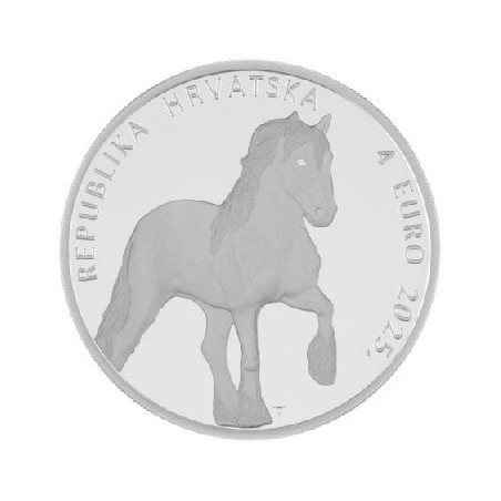 4 Euro Croatia 2025 - Croatian cold-blooded horses (Proof)