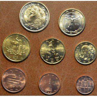 Euromince mince Sada 8 talianskych mincí 2013 (UNC)