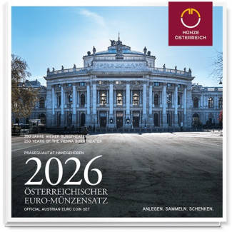 Rakúsko 2026 sada mincí Burgtheater (BU)