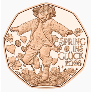 5 Euro Rakúsko 2026 - Skoky radosti (UNC)