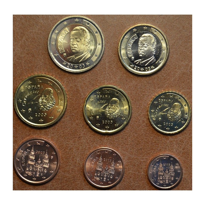 Euromince mince Sada 8 mincí Španielsko 2003 (UNC)