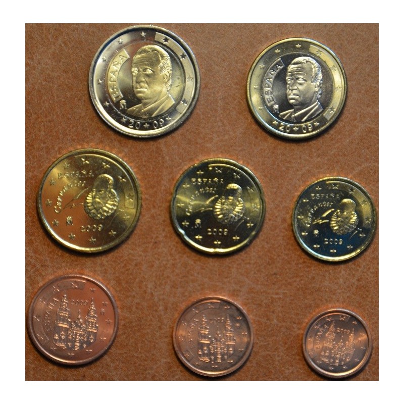 euroerme érme Spanyol 8 részes forgalmi sor 2009 (UNC)