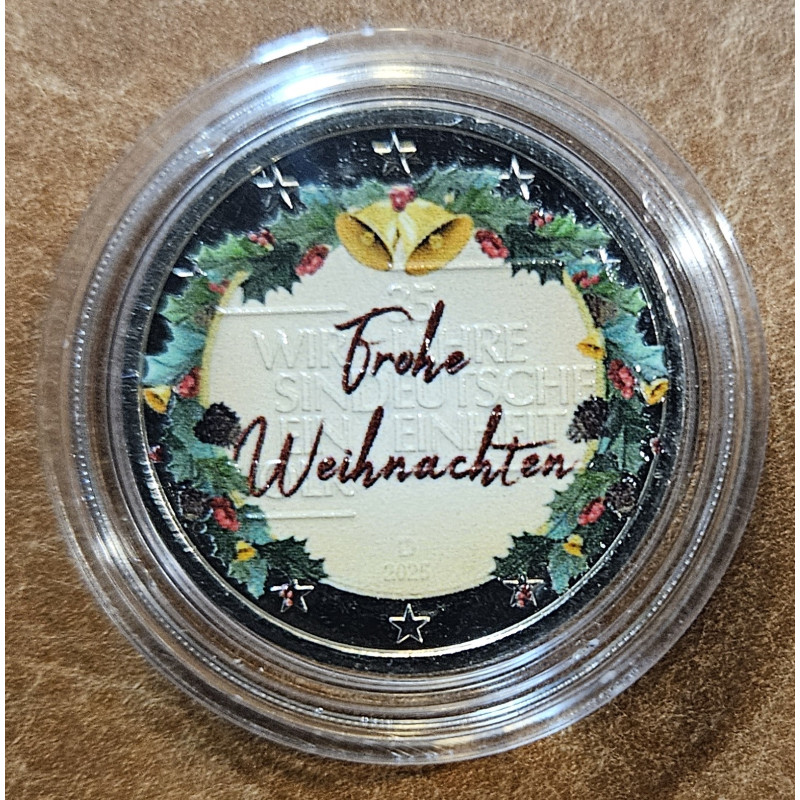 2 Euro Karácsony 2025 v6 (színezett UNC)