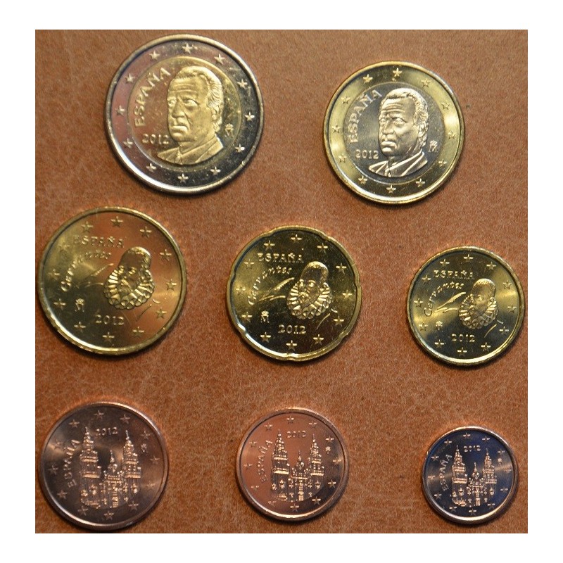 eurocoin eurocoins Set of 8 coins Spain 2012 (UNC)