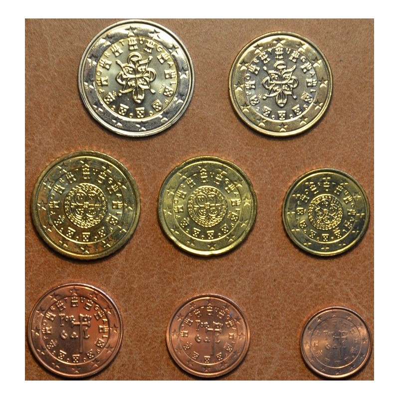 Euromince mince Portugalsko 2005 sada 8 mincí (UNC)