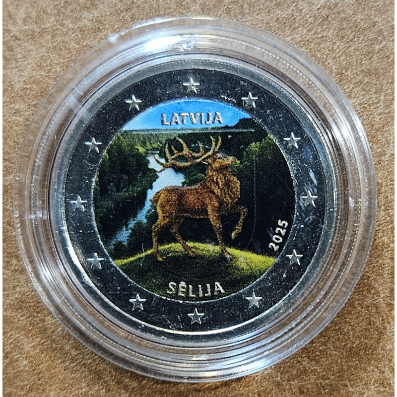 2 Euro Lotyšsko 2025 - Selija v4 (farebná UNC)