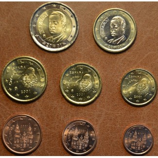 Set of 8 coins Spain 2001 (UNC)