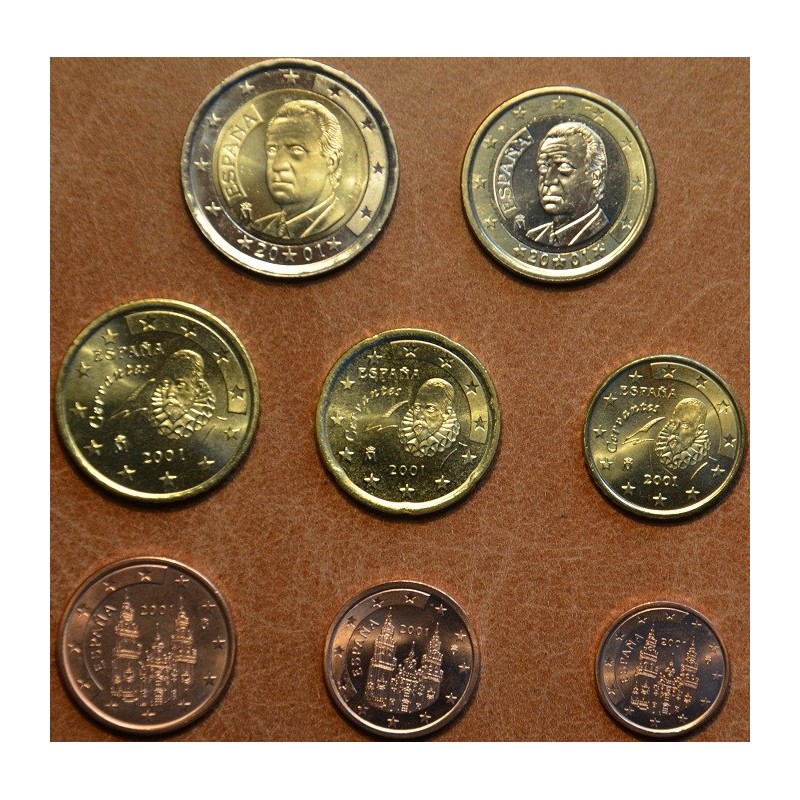 Euromince mince Sada 8 mincí Španielsko 2001 (UNC)