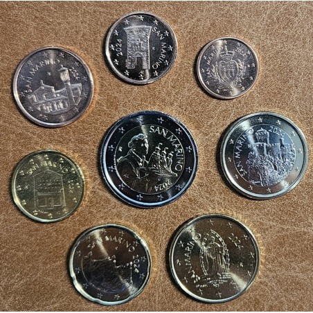 eurocoin eurocoins San Marino 2024 set of 8 eurocoins (UNC)