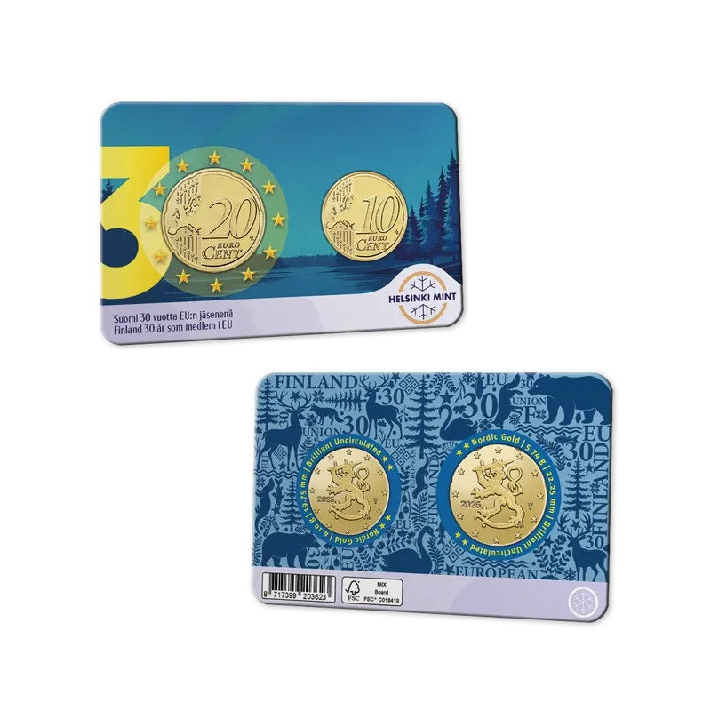 30 cent Finnország 2025 - 30 éve tagja az EU-nak (BU)