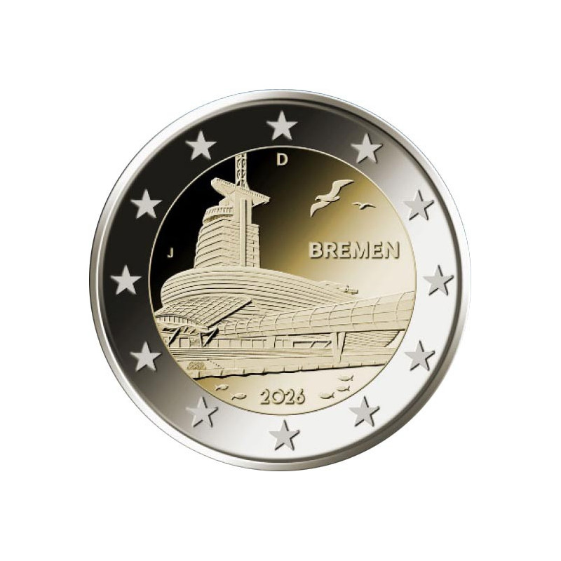 2 Euro Germany 2026 - Klimahaus Bremerhaven "J" (UNC)