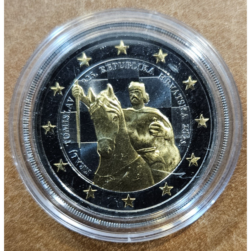 2 Euro Horvátország 2025 - Tomislav király (Ru-Au bevonatú UNC)