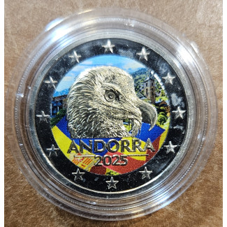 2 Euro Andorra 2025 - Bradatý sup (farebná UNC)