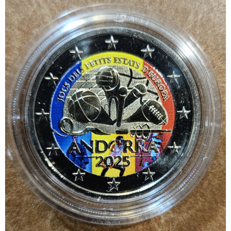 2 Euro Andorra 2025 - Hry malých štátov Európy (farebná UNC)