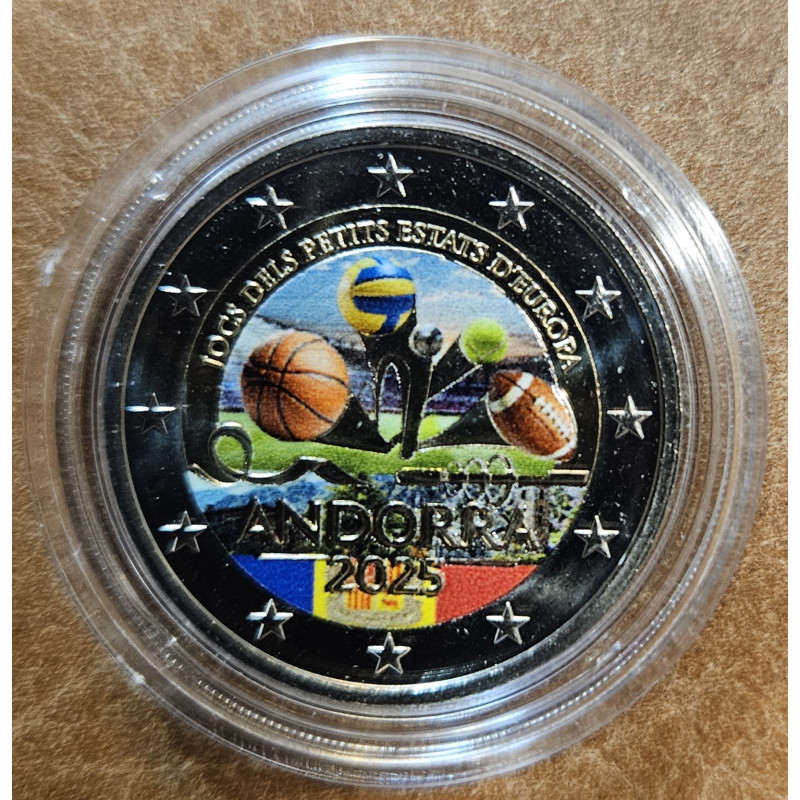 2 Euro Andorra 2025 - Hry malých štátov Európy v2 (farebná UNC)