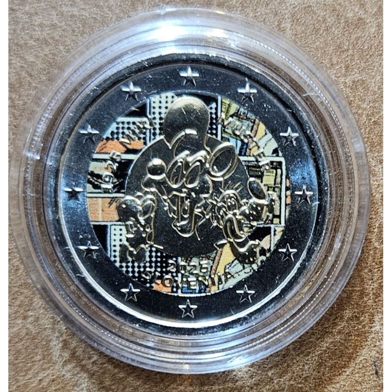 2 Euro Szlovénia 2025 - Miki Muster v3 (színezett UNC)