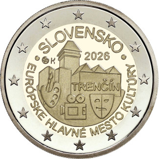 od 13.1  2 Euro Slovensko 2026 - Trenčín (UNC)