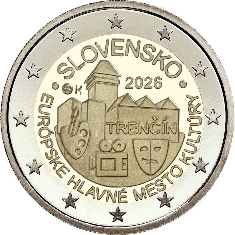 2 Euro Szlovákia 2026 - Trencsén (UNC)