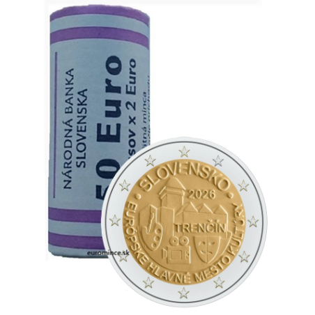 2 Euro Szlovákia 2026 - Trencsén (25 x UNC)