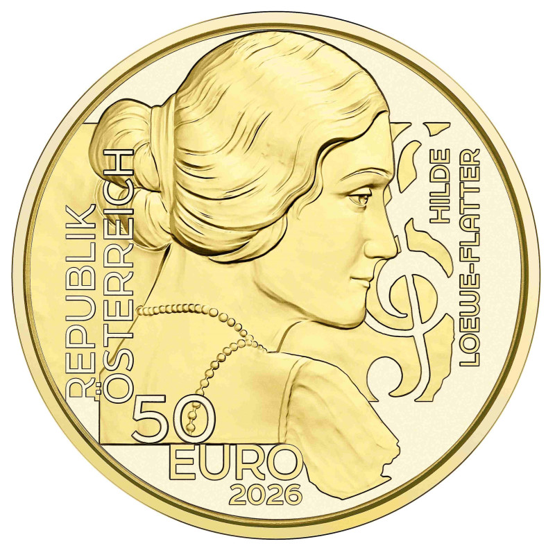 50 Euro Ausztria 2026 - Hilde Loewe (Proof)