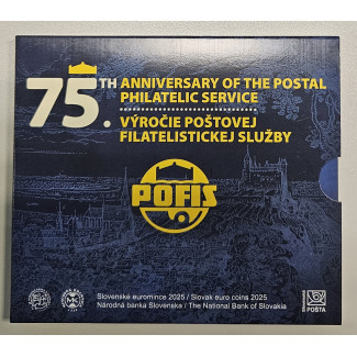 Slovensko 2025 sada 8 mincí - Poštová filatelistická služba (BU)