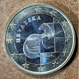 euroerme érme 1 Euro Horvátország 2024 (UNC)
