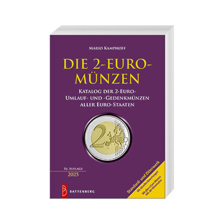 Katalóg 2-eurových mincí, 16. vydanie 2025 (v nemčine)